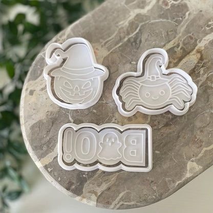 Halloween SET Cookie Cutters & Fondant Embossers