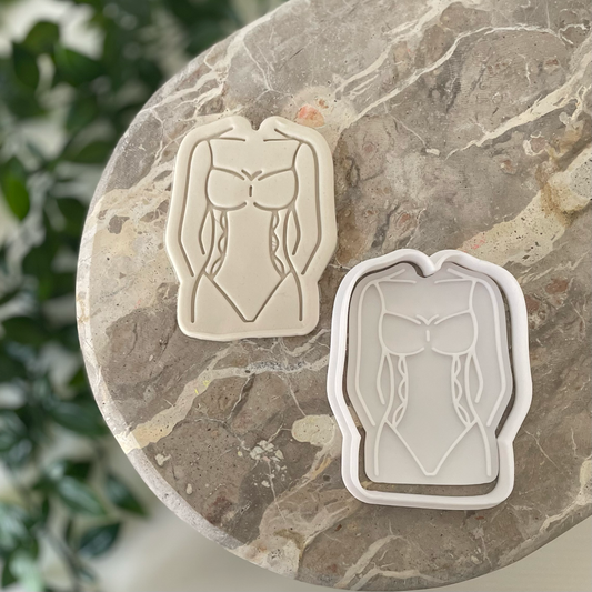 Lingerie Body Cookie Cutter & Stamp