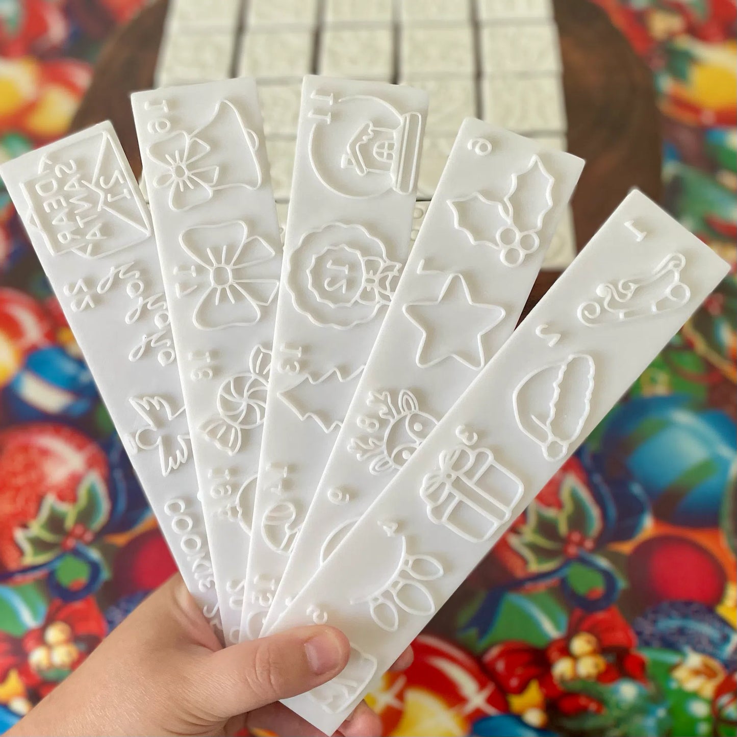 25 Day Christmas Advent Calendar (style 1) Cookie Cutter & Fondant Embosser