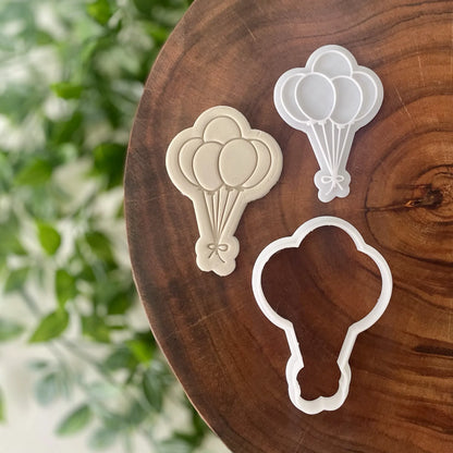Balloon Bunch Cookie Cutter & Fondant Embosser