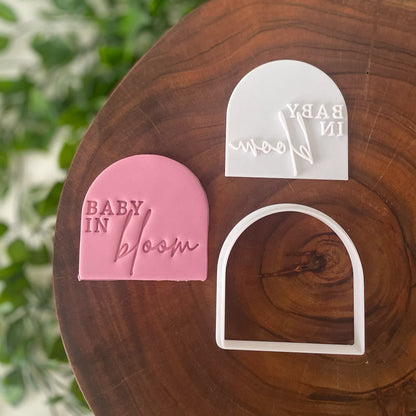 Baby in Bloom Cookie Cutter & Fondant Embosser
