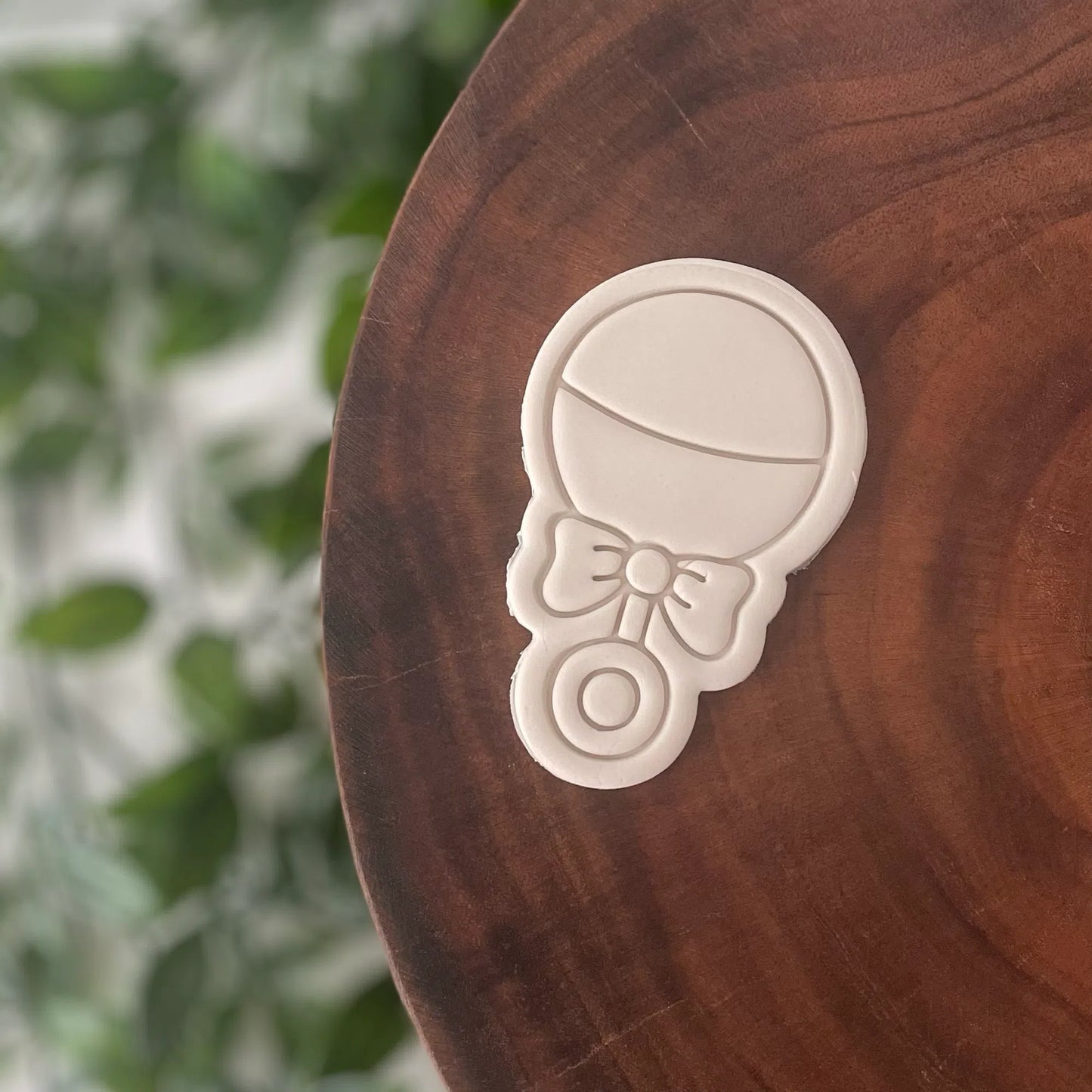 Baby Rattle Cookie Cutter & Fondant Embosser
