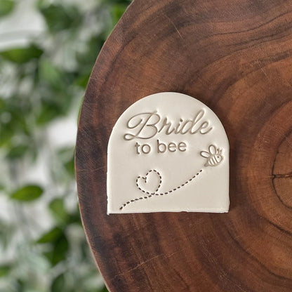Bride to Bee (style 1) Cookie Cutter & Fondant Embosser
