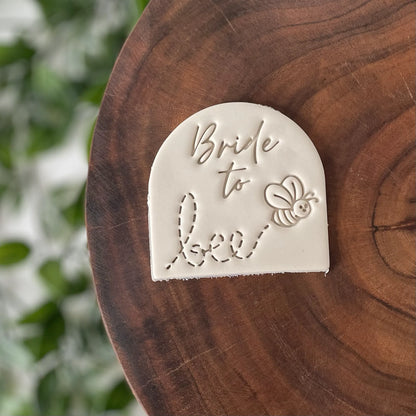 Bride to Bee (style 2) Cookie Cutter & Fondant Embosser