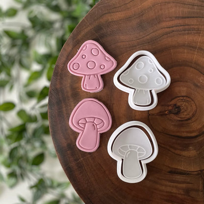 Mushroom Cookie Cutters & Fondant Embossers