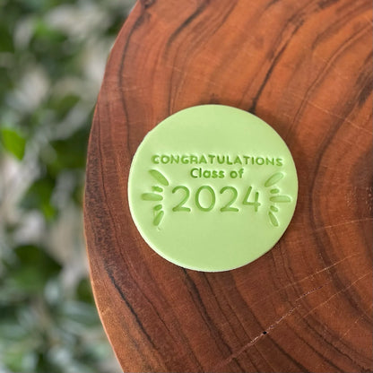 Congratulations class of 2024 Fondant Embosser