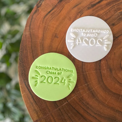 Congratulations class of 2024 Fondant Embosser