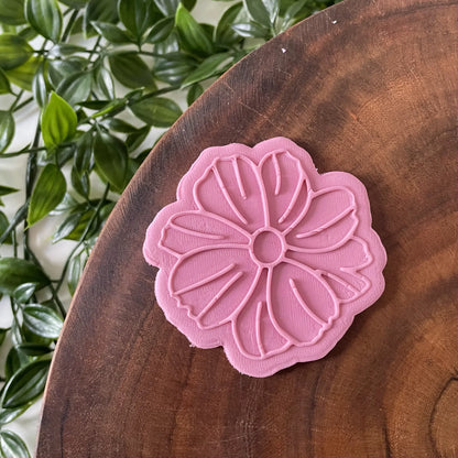 Marigold flower Cookie Cutter & Fondant Debosser