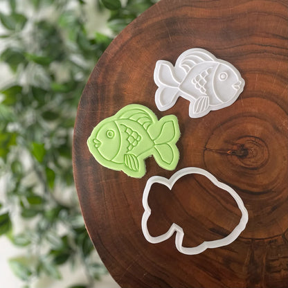 Rainbow Fish Cookie Cutter & Fondant Embosser