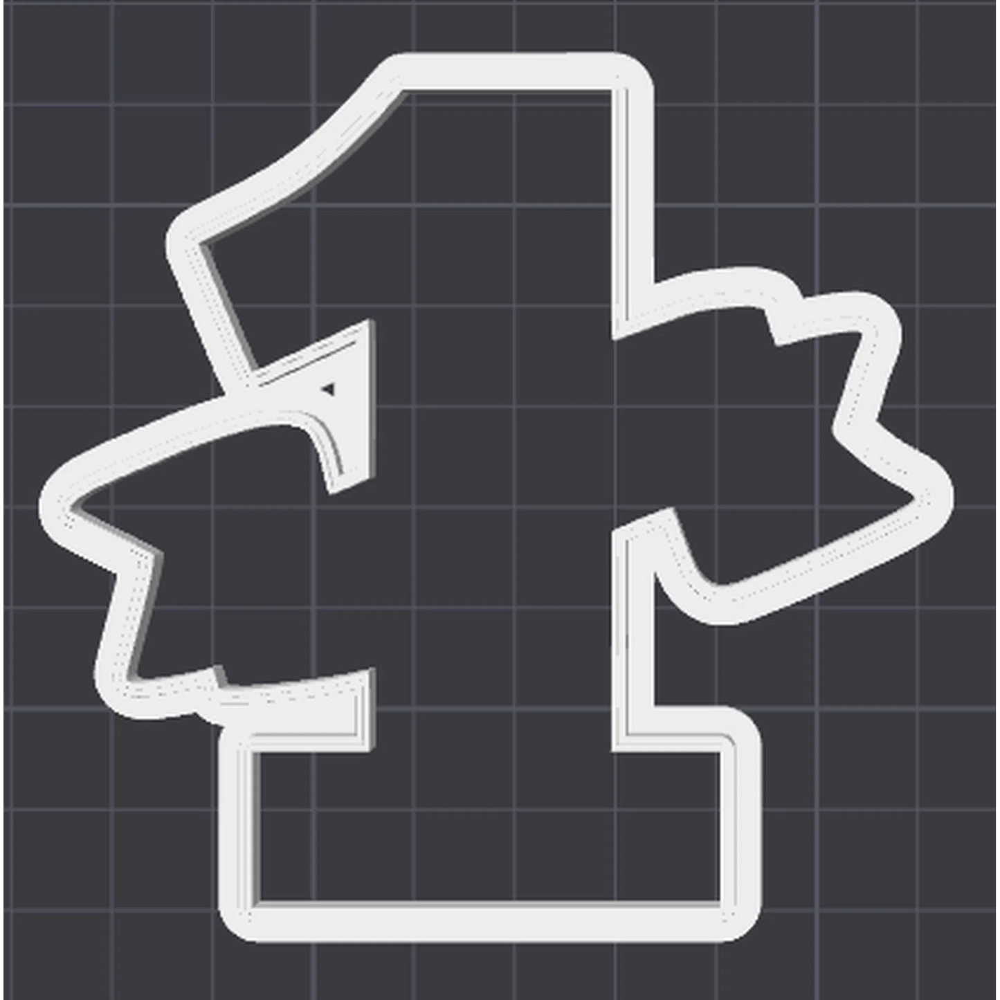 Number 1 Banner Cookie Cutter & Fondant Embosser