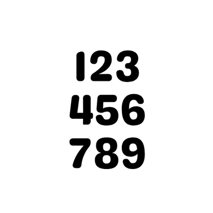 Number Cutter Set (Genty)