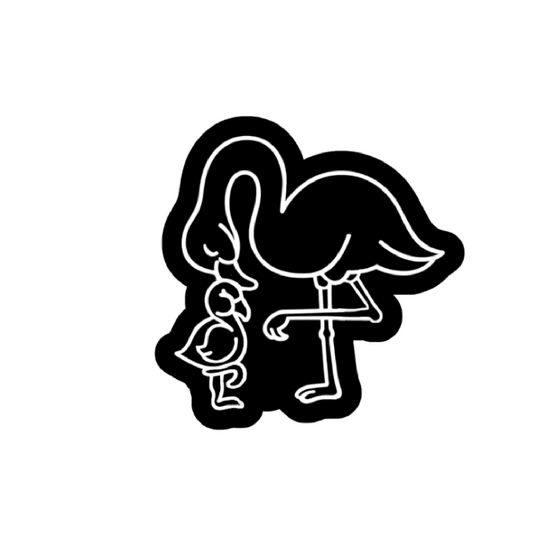 Black and white logo of a stylized character with a key on a white background