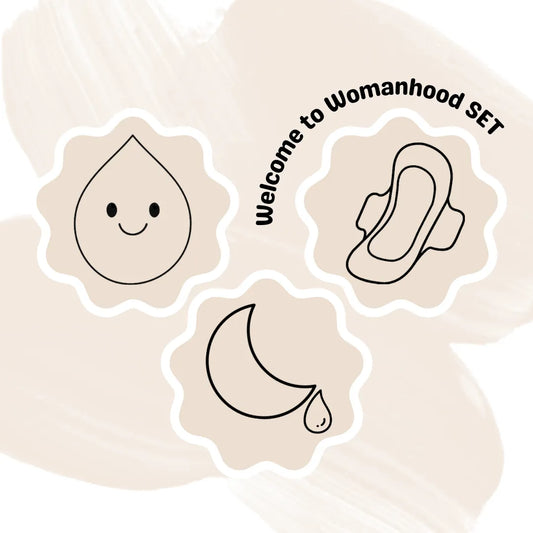 Welcome to Womanhood (Period) SET Cookie Cutter & Fondant Embossers