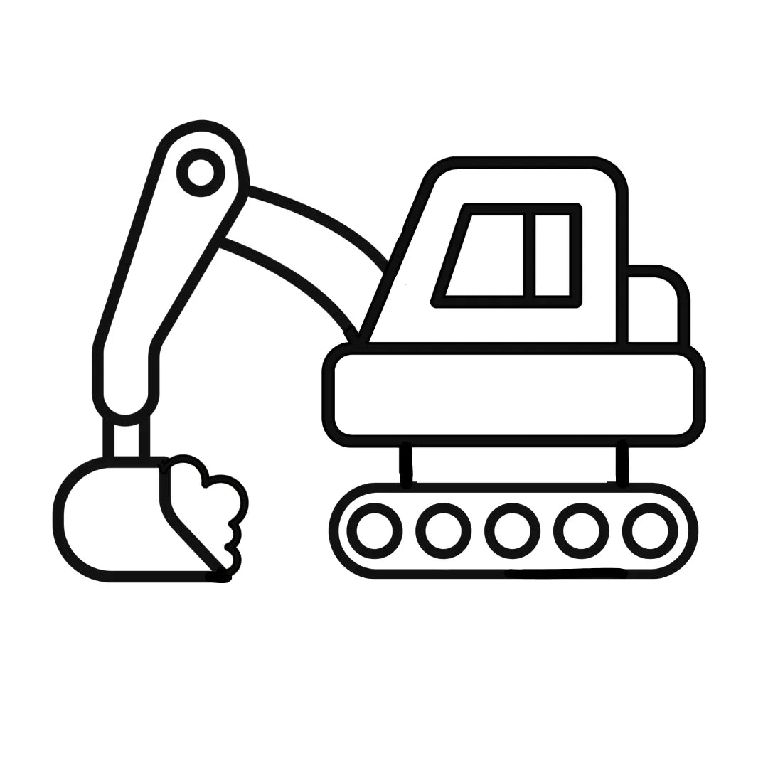 Digger Cookie Cutter & Fondant Embosser
