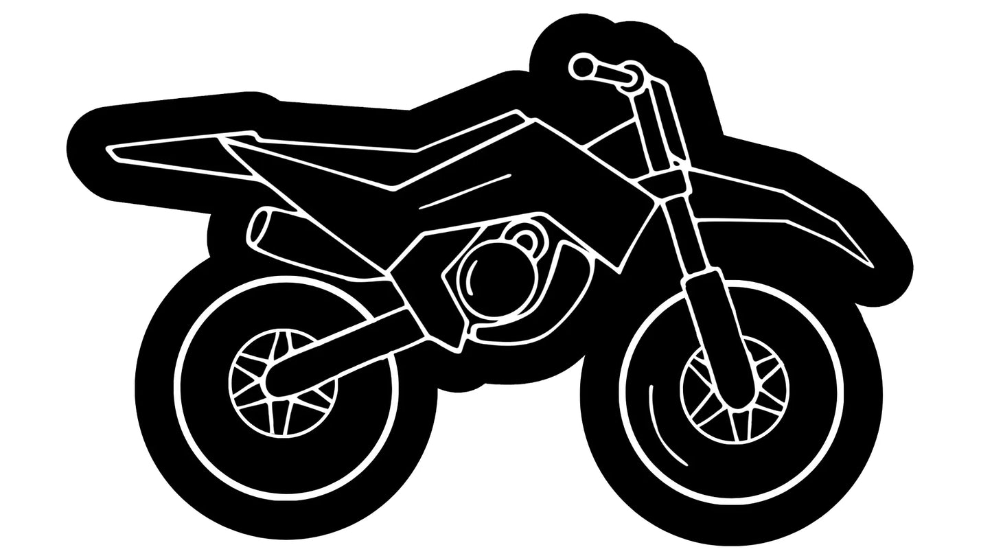 Dirt Bike Cookie Cutter & Fondant Embosser