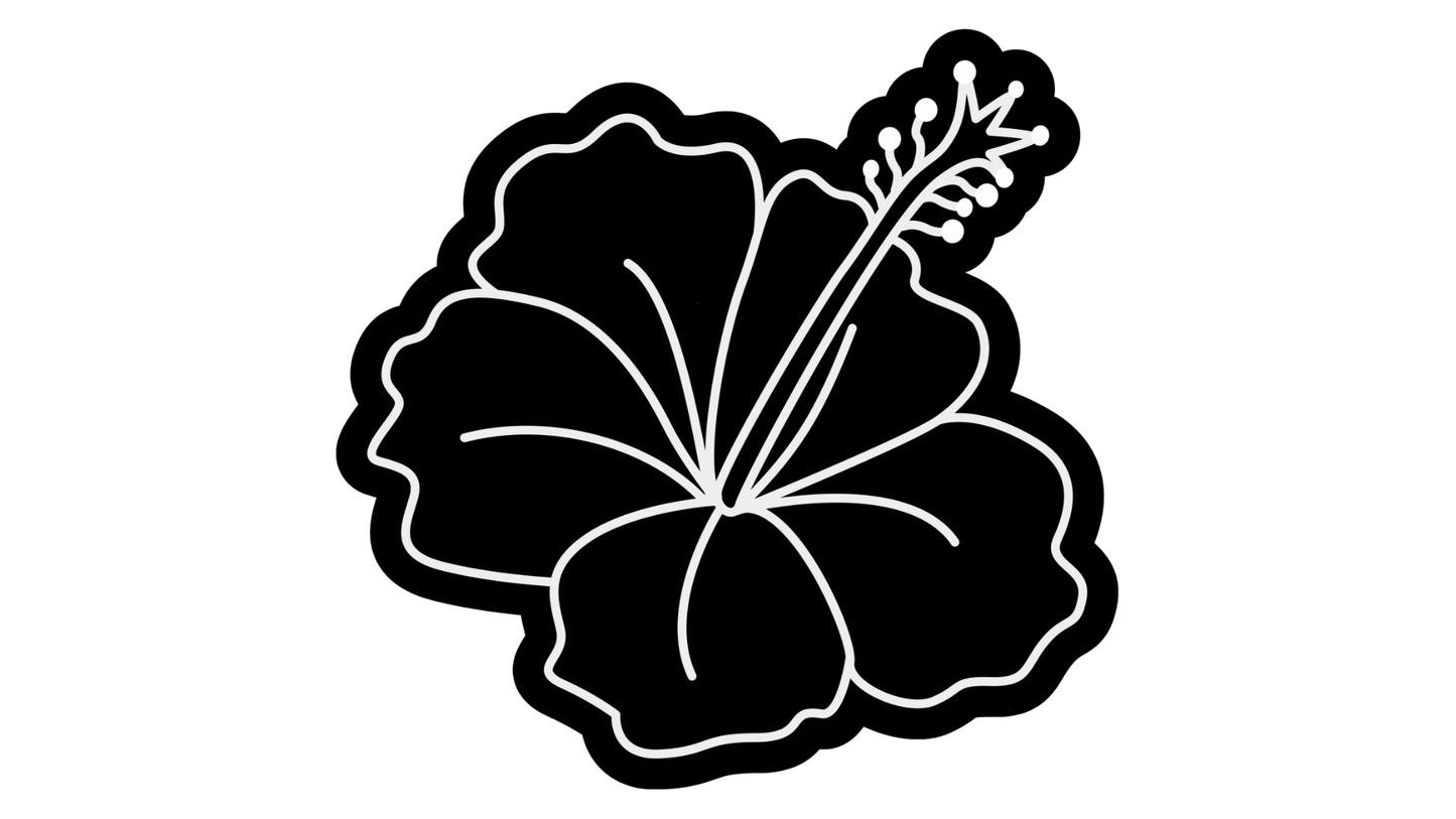 Hibiscus Flower Cookie Cutter & Fondant Stamp