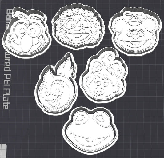Baby Muppets Cookie Cutter & Fondant Embossers SET