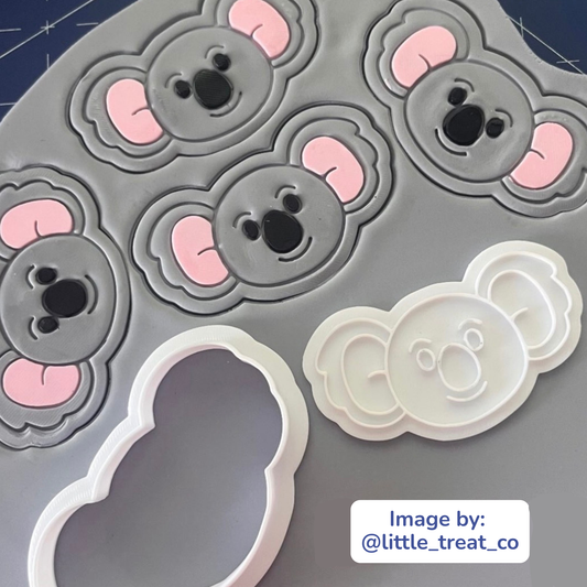 Koala Head Cookie Cutter & Stamp