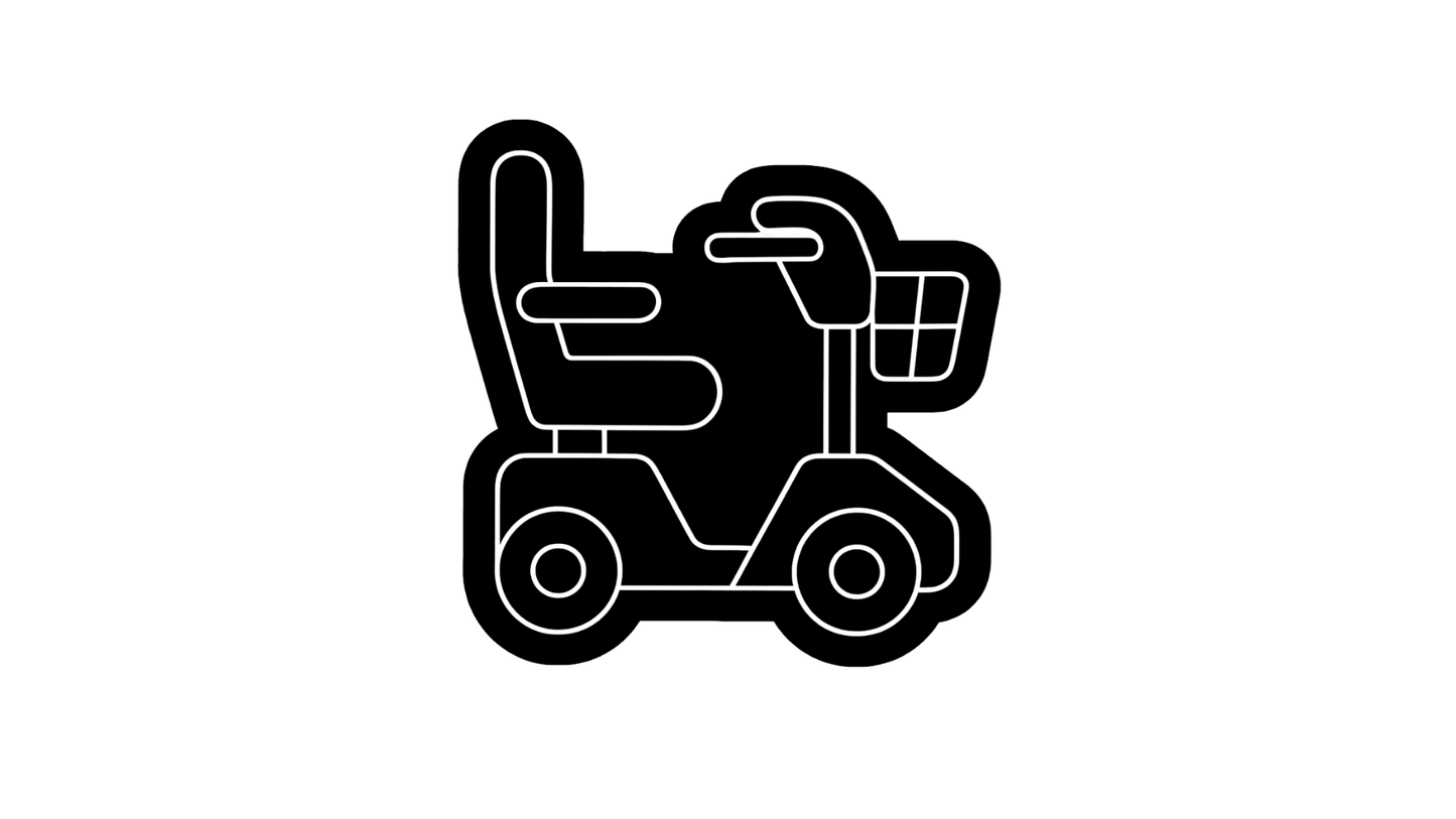 Mobility Scooter Cookie Stamp & Cutter
