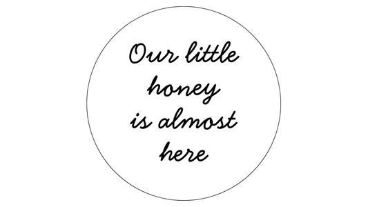Our Little Honey is Almost Here Fondant Embosser
