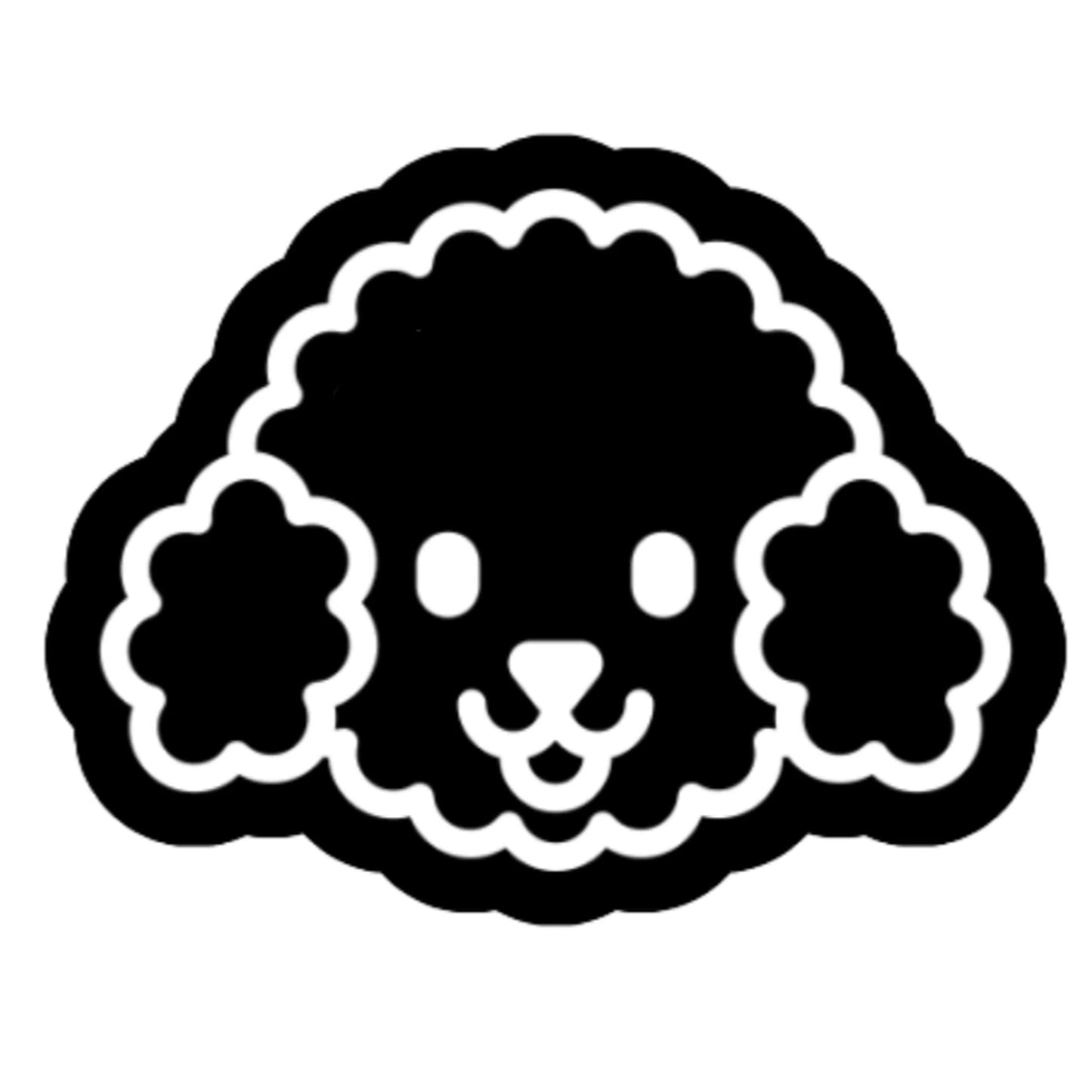 Poodle Face Cookie Cutter & Fondant Embosser