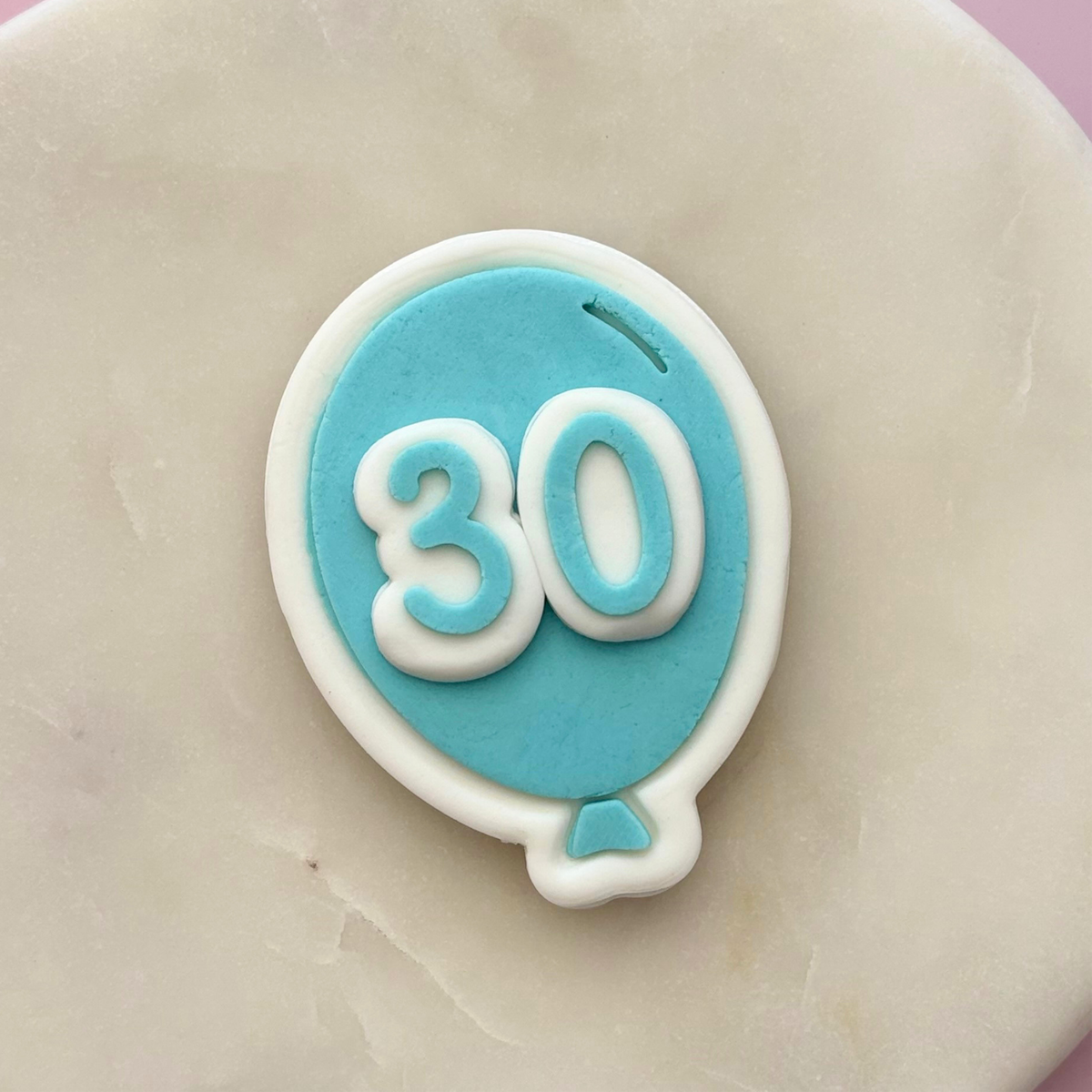 Single Balloon Cookie Stamp & Cutter