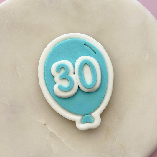 Single Balloon Cookie Stamp & Cutter
