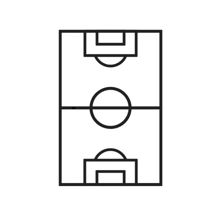 Soccer Field Cookie Cutter & Fondant Embosser