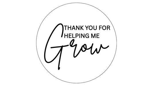 Thank You for Helping Me Grow Fondant Embosser