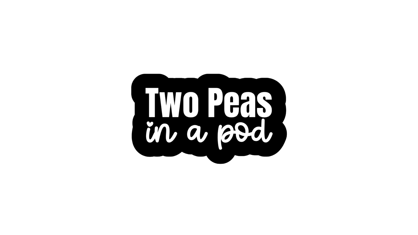 Two Peas in a Pod (word stamp) Cookie Debossor & Cutter