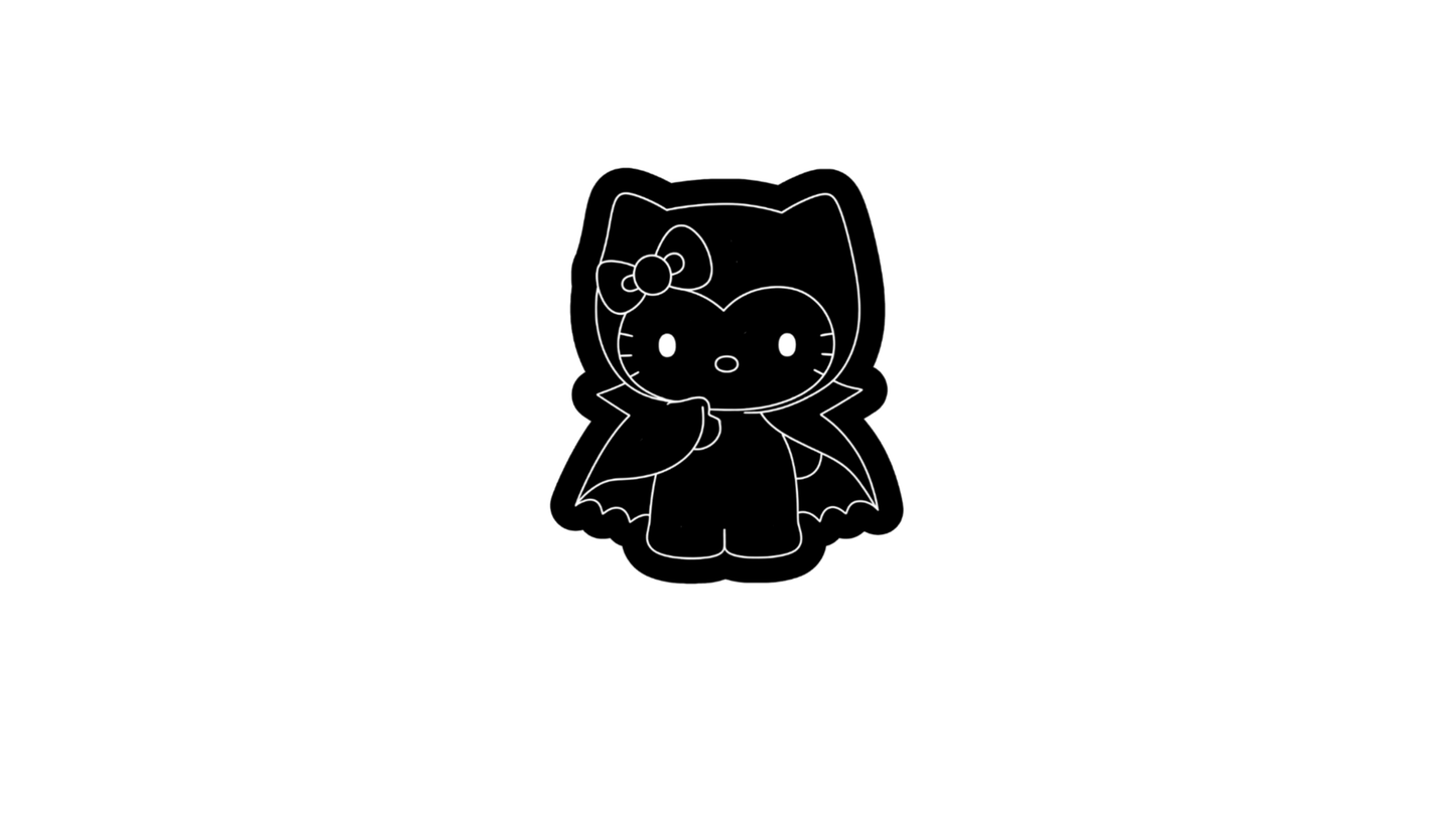 Vampire Hello Kitty Cookie Stamp & Cutter
