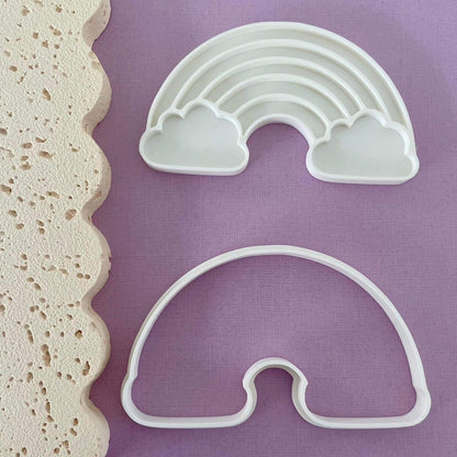 Rainbow Cookie Cutter & Fondant Embosser